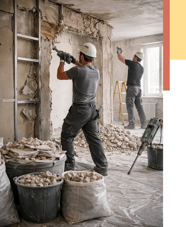 Демонтажные работы в мирном от 2729 руб. — услуги и цена под ключ | ОТДЕЛОЧНИК-Мир