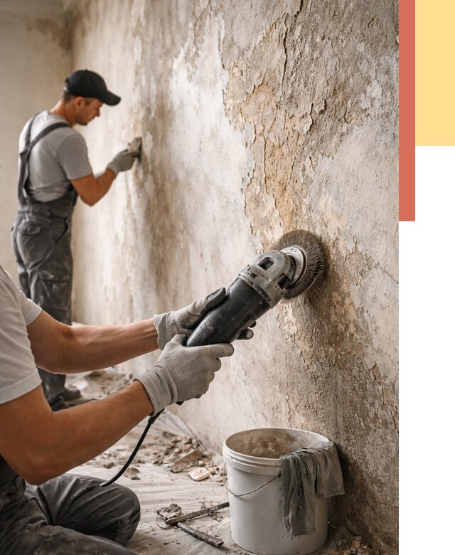 Снятие и удаление краски со стен в мирном от 2123 руб. — ОТДЕЛОЧНИК-Мир