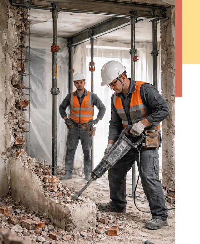 Снос несущих стен в мирном от 10362 руб. — демонтаж несущей стены под ключ | ОТДЕЛОЧНИК-Мир