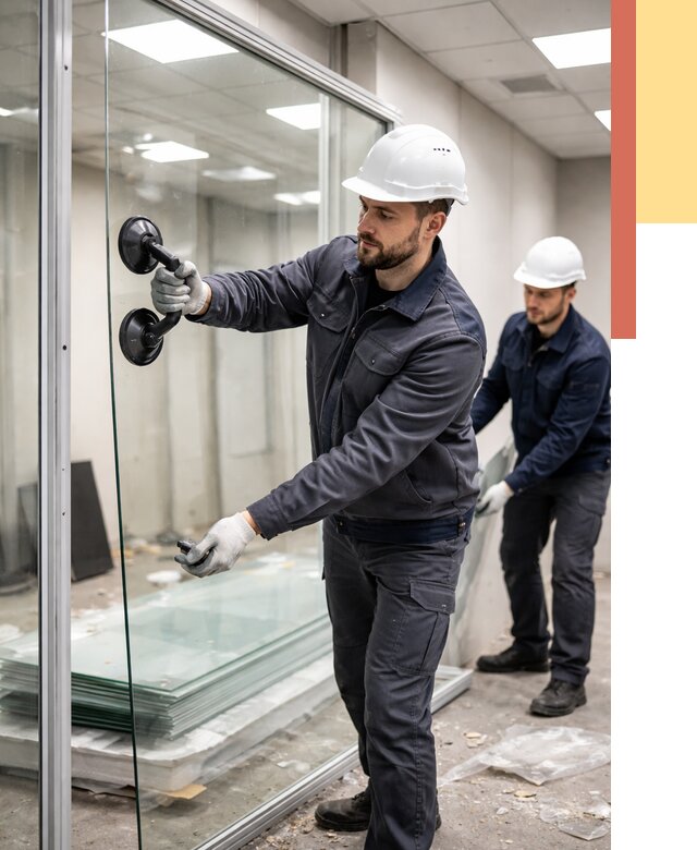 Демонтаж стеклянных перегородок в мирном от 3235 руб. — быстро и недорого | ОТДЕЛОЧНИК-Мир