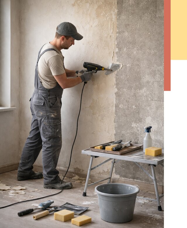 Очистка стен от клея в мирном от 1870 руб. — снятие и удаление клея со стен | ОТДЕЛОЧНИК-Мир