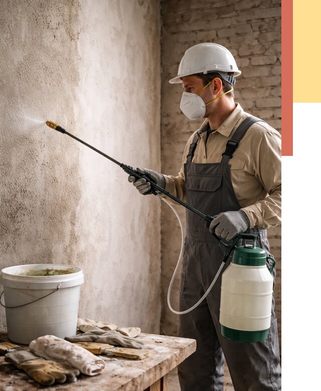 Антисептическая обработка стен в мирном от 1213 руб. — быстро и недорого | ОТДЕЛОЧНИК-Мир