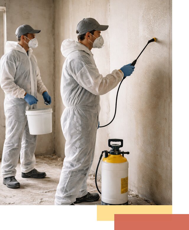 Антисептическая обработка стен в мирном профессионально