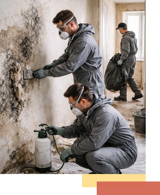 Удаление плесени со стен профессионально в мирном