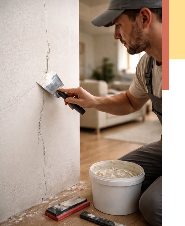 Заделка трещин и сколов в мирном от 2477 руб. — быстро и недорого | ОТДЕЛОЧНИК-Мир