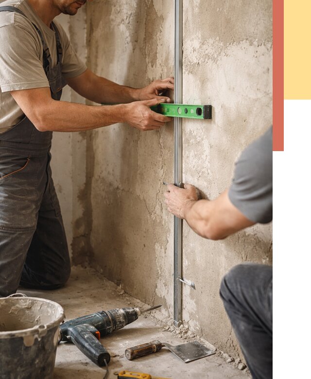 Установка штукатурных маяков в мирном от 7076 руб. — быстро и недорого | ОТДЕЛОЧНИК-Мир