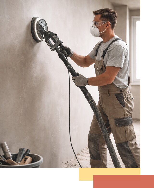 Профессиональная шлифовка стен в мирном быстро и качественно