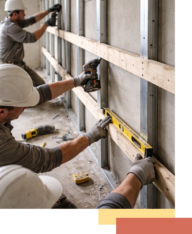 Устройство обрешетки под панели в мирном