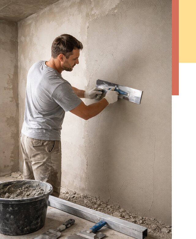 Штукатурка стен без маяков в мирном от 7278 руб/м2 — услуги и цена | ОТДЕЛОЧНИК-Мир