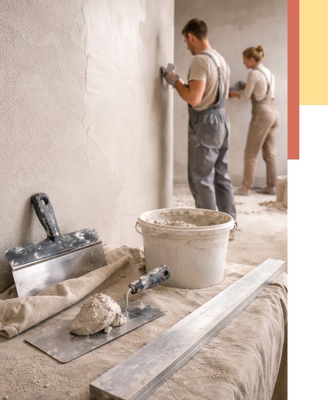 Штукатурка стен гипсовая в мирном от 4549 руб/м2 — быстро и недорого | ОТДЕЛОЧНИК-Мир