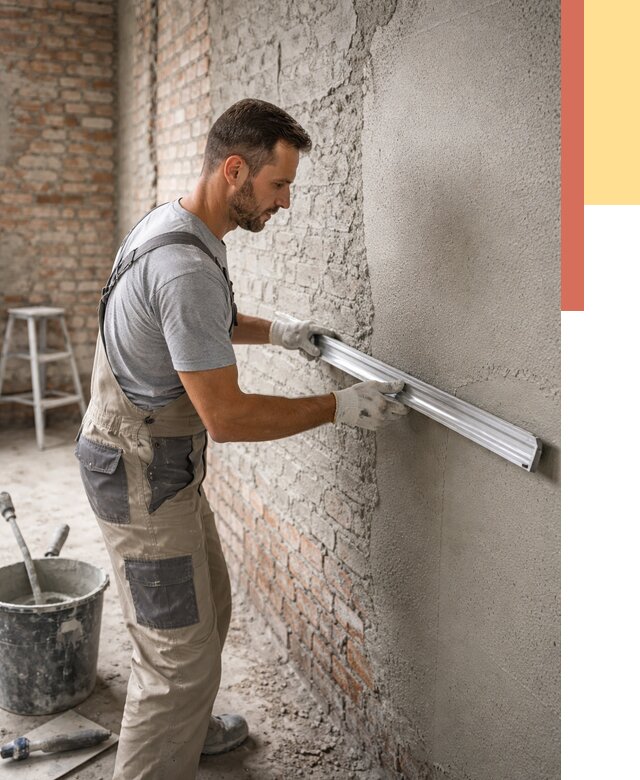 Штукатурка кирпичных стен в мирном от 4549 руб/м2 — быстро и недорого | ОТДЕЛОЧНИК-Мир