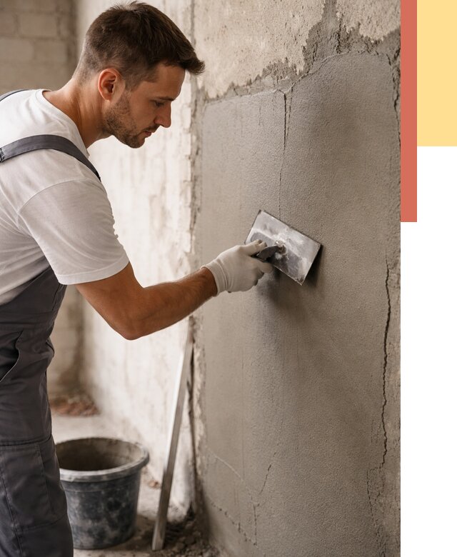 Штукатурка стен под плитку в мирном от 4246 руб./м2 — выравнивание под плитку | ОТДЕЛОЧНИК-Мир
