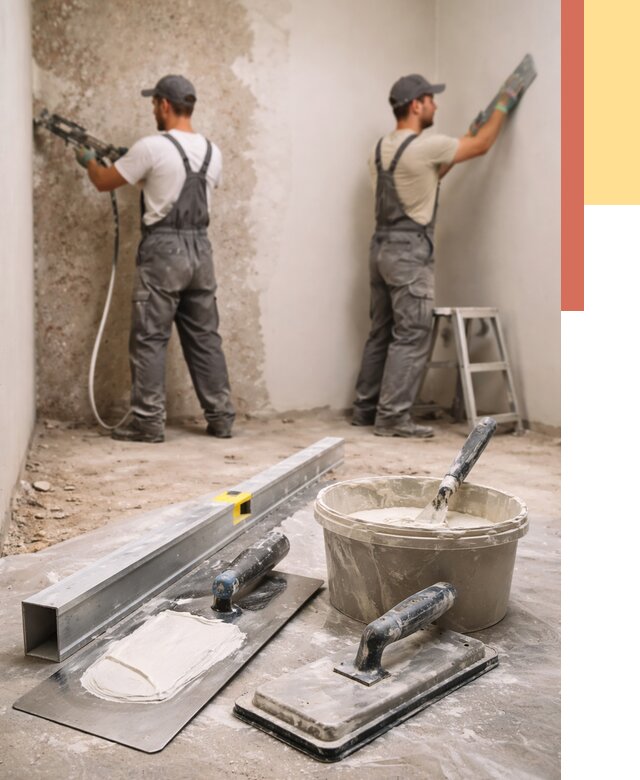 Штукатурка стен под обои в мирном от 4549 руб./м2 — выравнивание под обои | ОТДЕЛОЧНИК-Мир