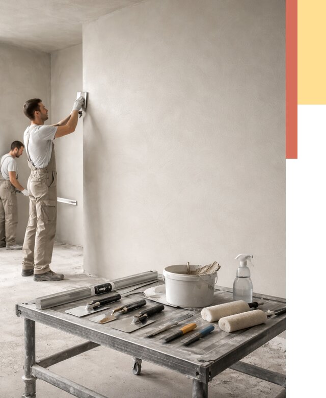 Штукатурка стен под покраску в мирном от 4549 руб./м² — качественно и недорого | ОТДЕЛОЧНИК-Мир