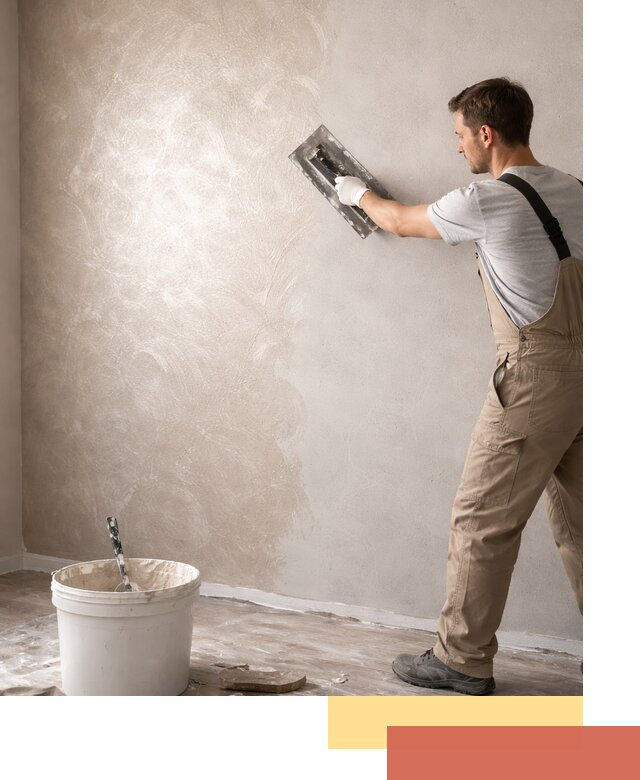 Декоративная штукатурка «Мокрый шелк» под ключ в мирном