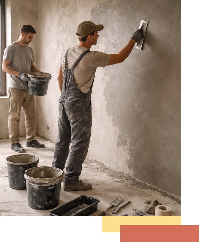 Нанесение микроцемента на стены в мирном качественно и быстро
