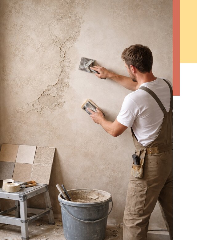 Ремонт декоративной штукатурки в мирном от 4549 руб. под ключ | ОТДЕЛОЧНИК-Мир