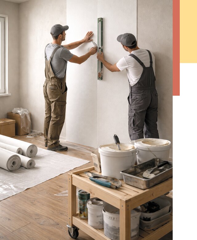 Поклейка стеклообоев в мирном от 6571 руб. за м2 — быстро и недорого | ОТДЕЛОЧНИК-Мир