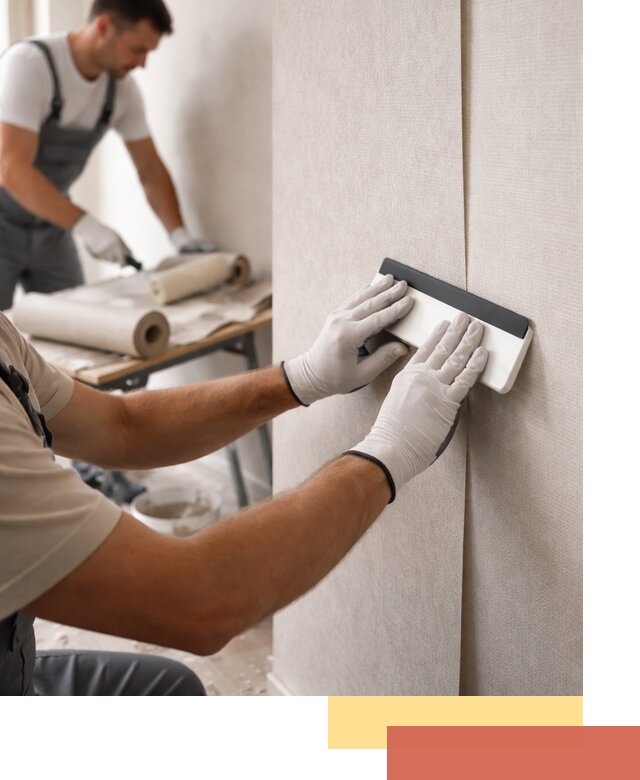 Поклейка обоев под покраску в мирном профессионально и быстро