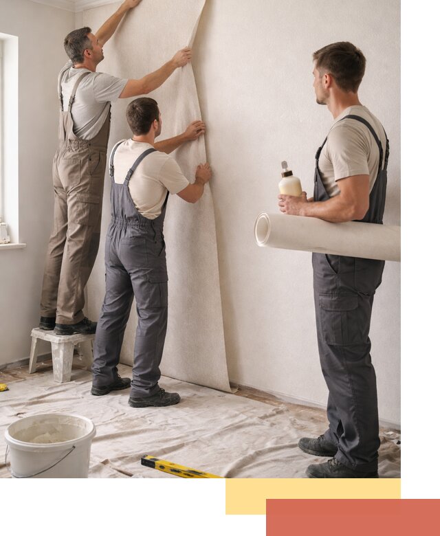 Оклейка стен обоями в мирном — качественно и профессионально