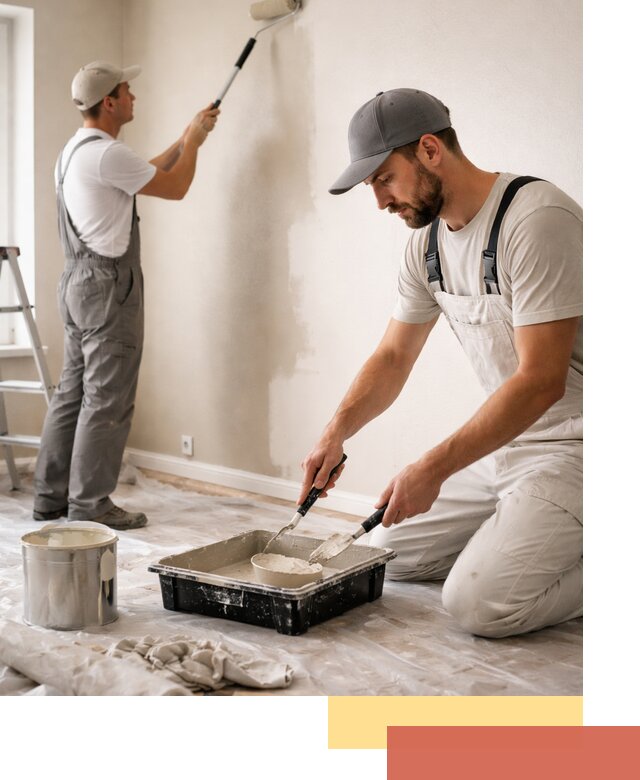 Покраска стен в квартире в мирном — профессионально и аккуратно