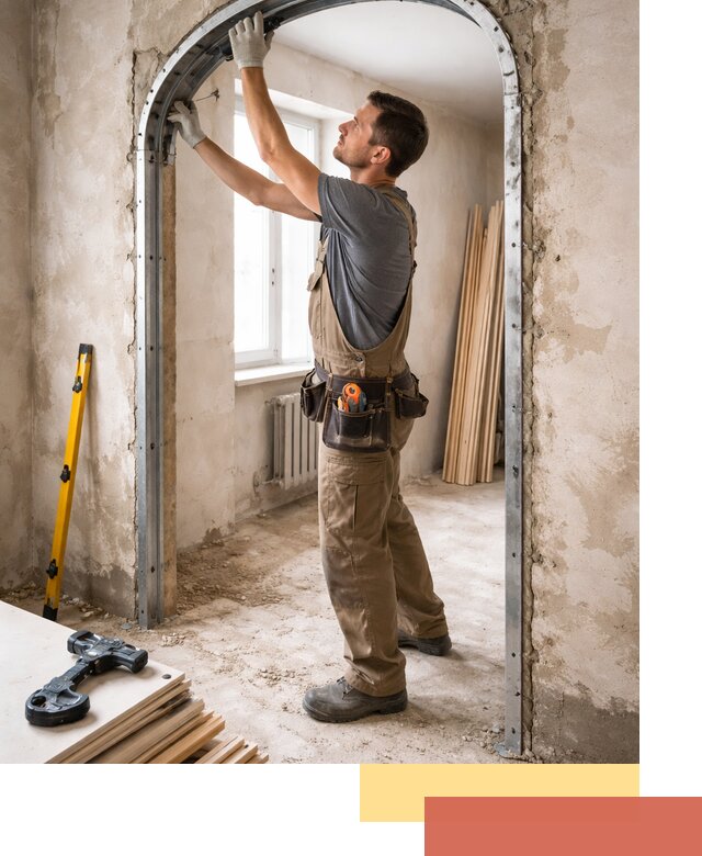 Устройство арочного проема в мирном под ключ