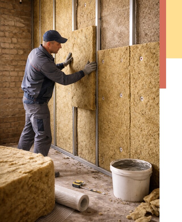 Утепление стен минватой в мирном от 1365 руб./м2 — недорого и быстро | ОТДЕЛОЧНИК-Мир