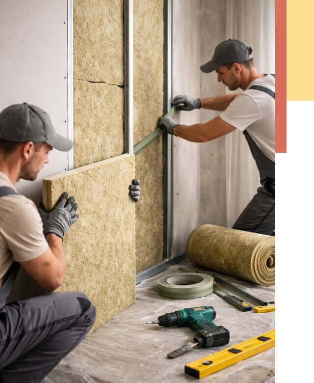 Шумоизоляция стен в мирном под ключ от 1870 руб. | ОТДЕЛОЧНИК-Мир