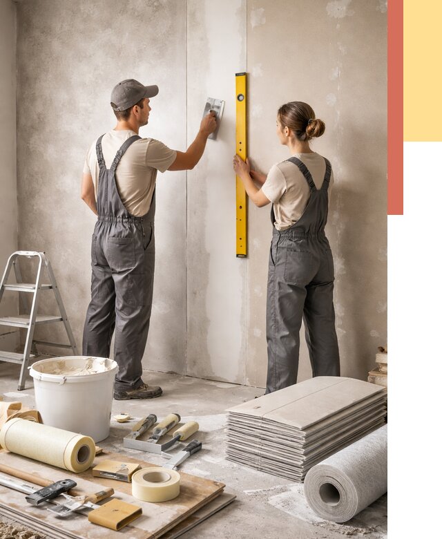 Отделка стен в мирном от 1516 руб/м² — недорого, быстро, под ключ | ОТДЕЛОЧНИК-Мир