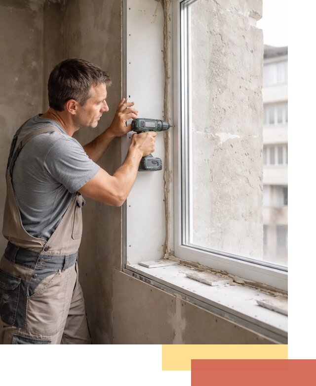 Монтаж гипсокартонных откосов в мирном под ключ