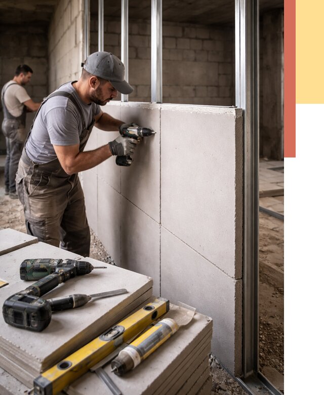 Кладка влагостойких перегородок ПГП в мирном от 1213 руб. под ключ | ОТДЕЛОЧНИК-Мир