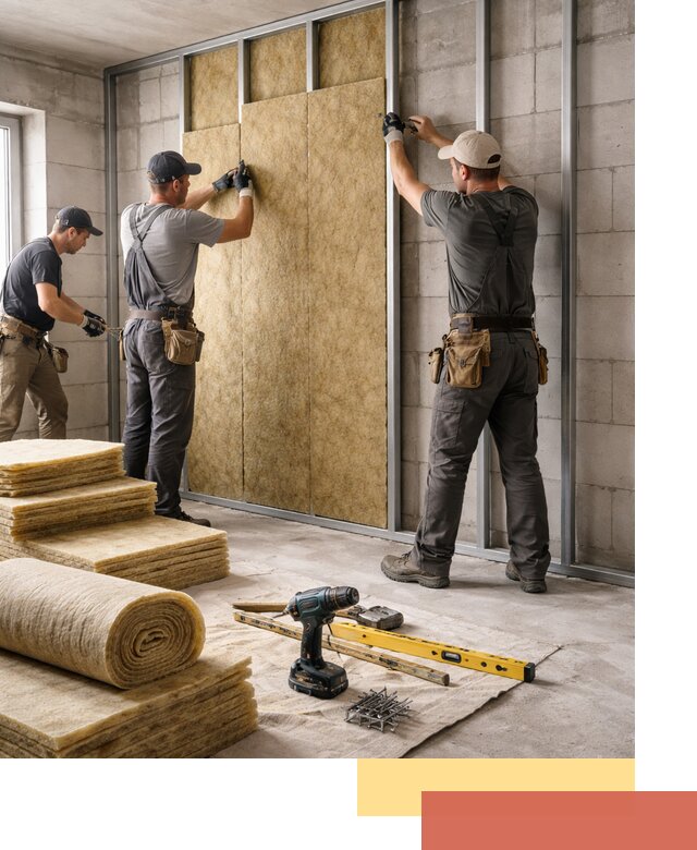 Шумоизоляция перегородок из блоков в мирном — монтаж и защита шумоизоляцией