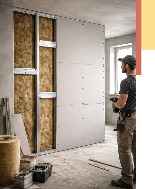 Усиленная перегородка под навеску в мирном от 12940 руб. — монтаж под ключ | ОТДЕЛОЧНИК-Мир