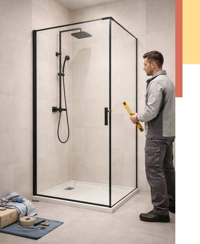 Стеклянные перегородки для душа в мирном от 12636 руб. | Монтаж под ключ — ОТДЕЛОЧНИК-Мир