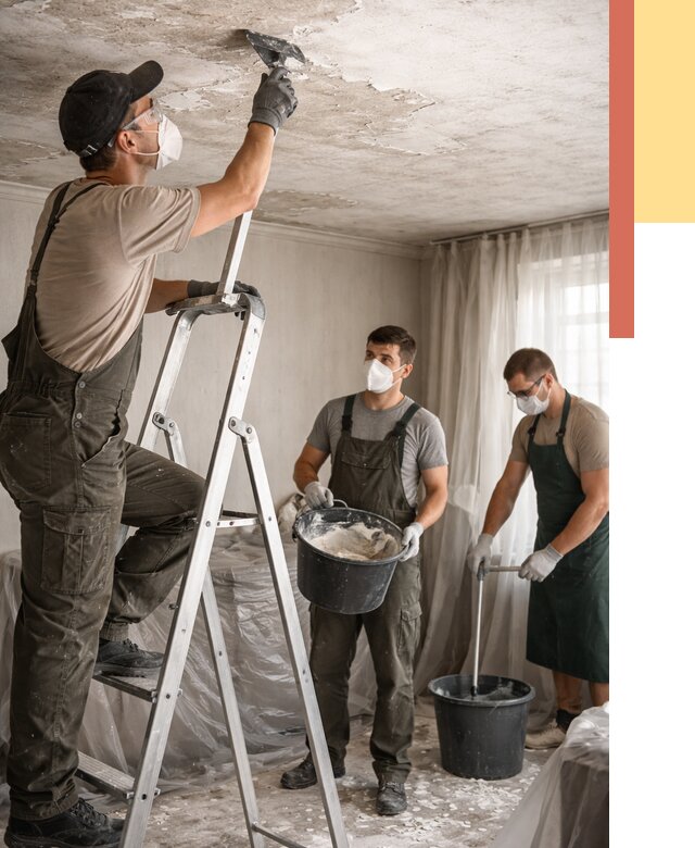 Удаление побелки с потолка в мирном от 2527 руб. быстро и недорого | ОТДЕЛОЧНИК-Мир