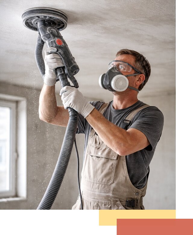 Шлифовка потолка в мирном — качественная подготовка под отделку