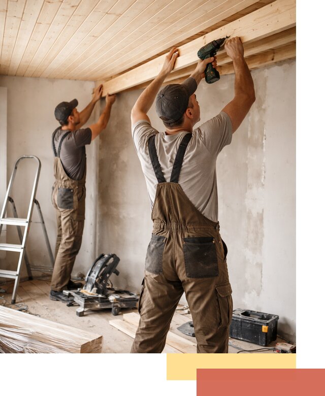 Монтаж потолка из вагонки в мирном профессионально и аккуратно