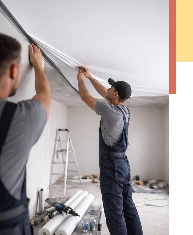 Монтаж матового натяжного потолка в мирном от 4549 руб./м² — быстро и недорого | ОТДЕЛОЧНИК-Мир