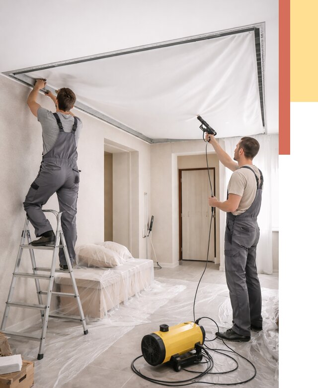 Монтаж натяжного потолка в прихожей в мирном от 2679 руб. под ключ | ОТДЕЛОЧНИК-Мир