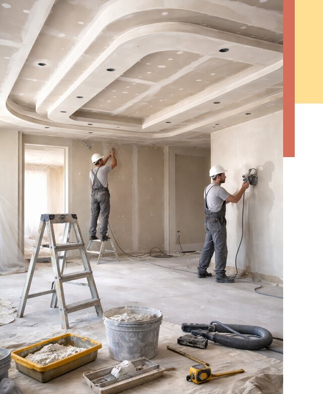 Многоуровневый потолок из гипсокартона в мирном от 758 руб. под ключ | ОТДЕЛОЧНИК-Мир