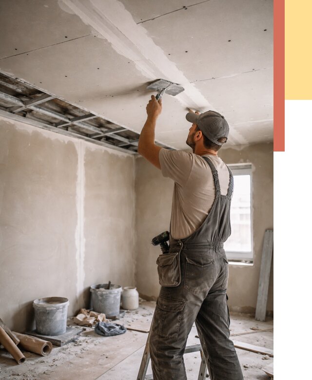 Ремонт потолка из гипсокартона в мирном от 657 руб./м² — быстро и недорого | ОТДЕЛОЧНИК-Мир