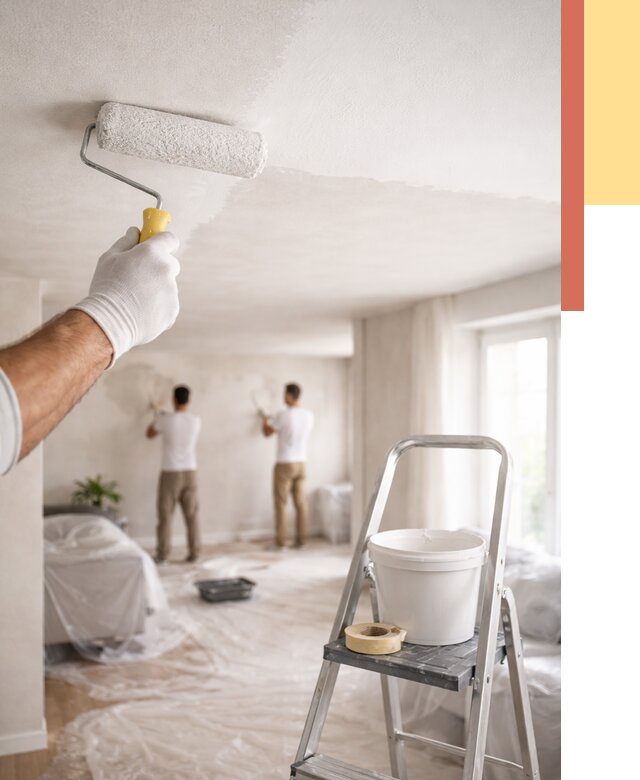 Покраска потолка акриловой краской в мирном от 2527 руб. | ОТДЕЛОЧНИК-Мир