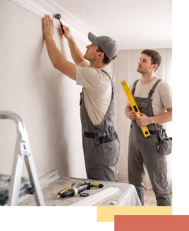 Монтаж потолочного плинтуса в мирном качественно и быстро