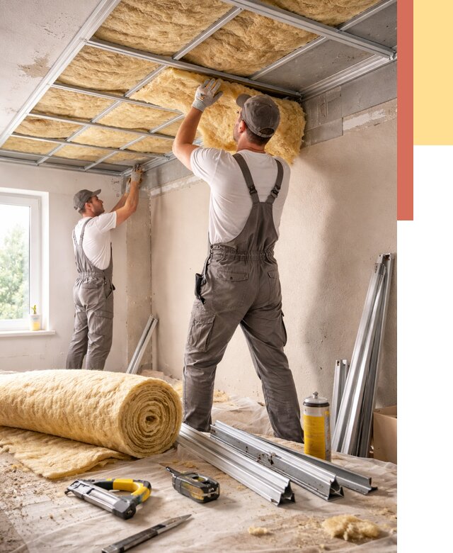 Утепление потолка в мирном от 7278 руб/м2 — недорого, быстро, под ключ | ОТДЕЛОЧНИК-Мир