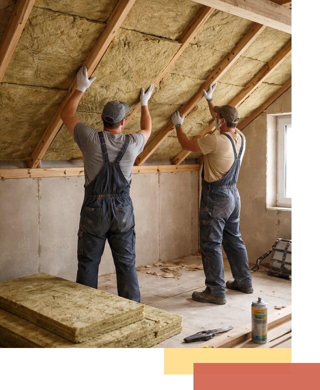 Утепление потолка минеральной ватой в мирном